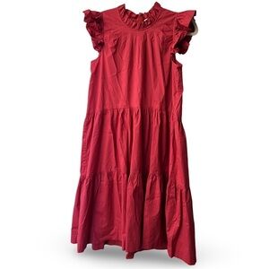 Sea New York Waverly Mock Neck Tiered Dress